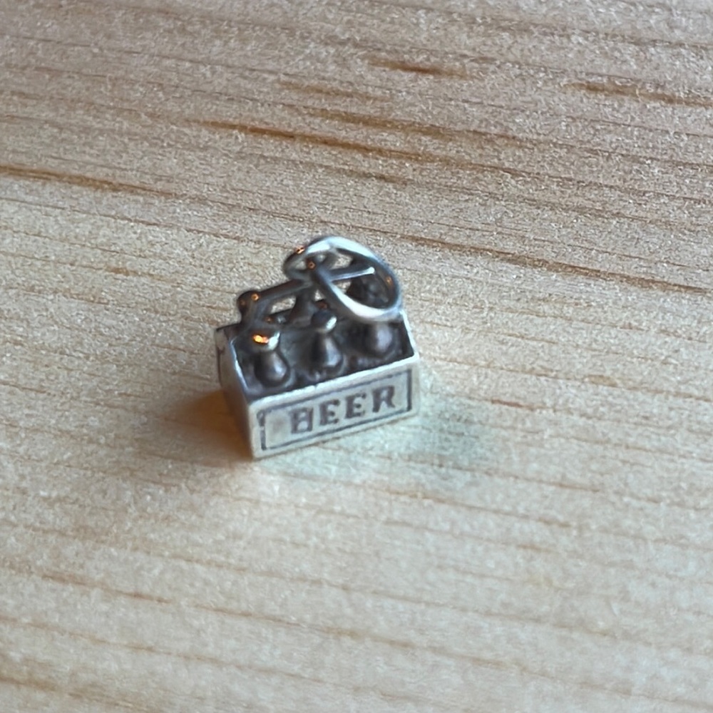 Sterling Silver Beer Charm